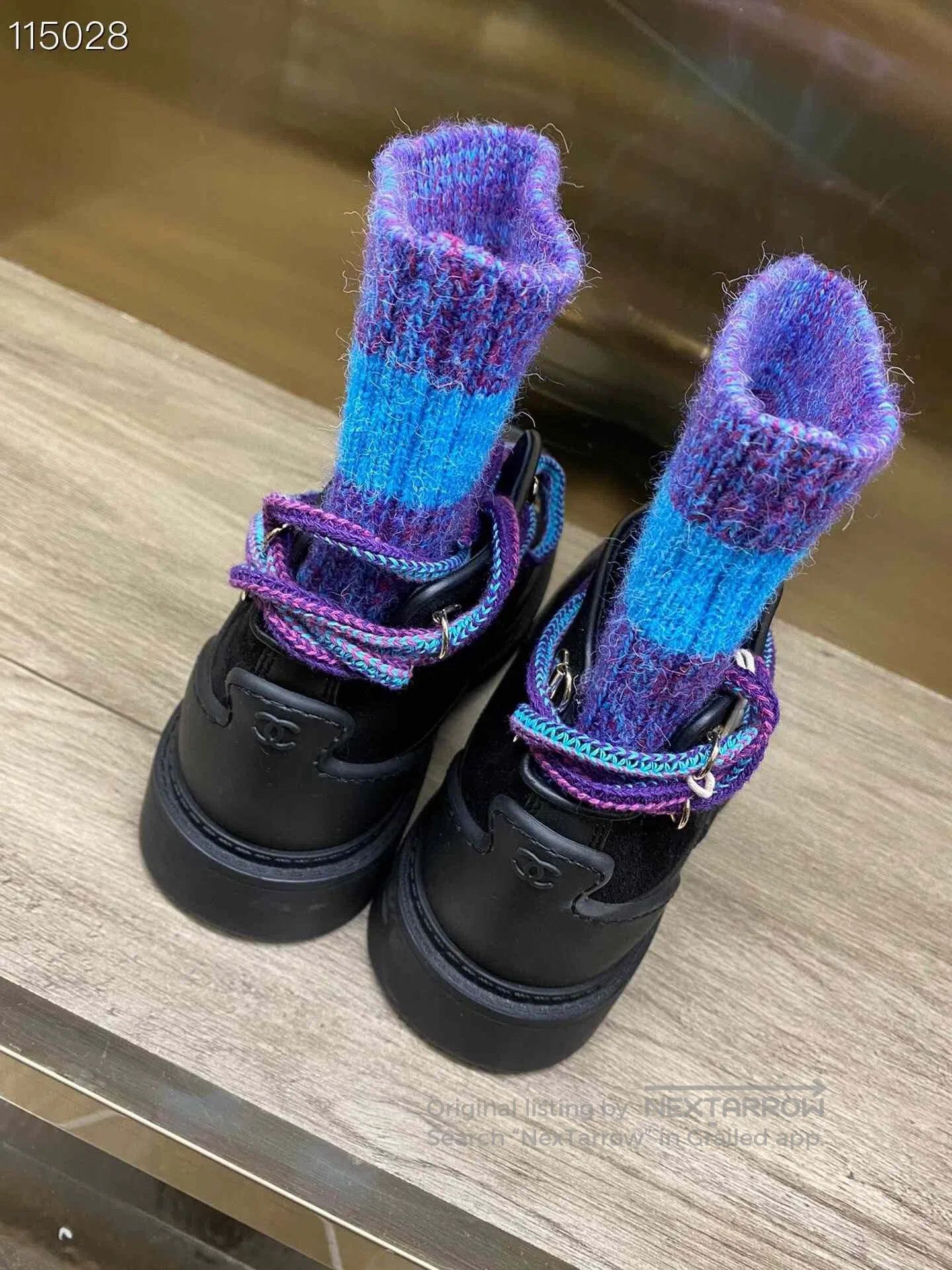 Chanel Chanel Autumn Winter Colorblock Boots. Size US 7 / IT 37 - 4 Thumbnail