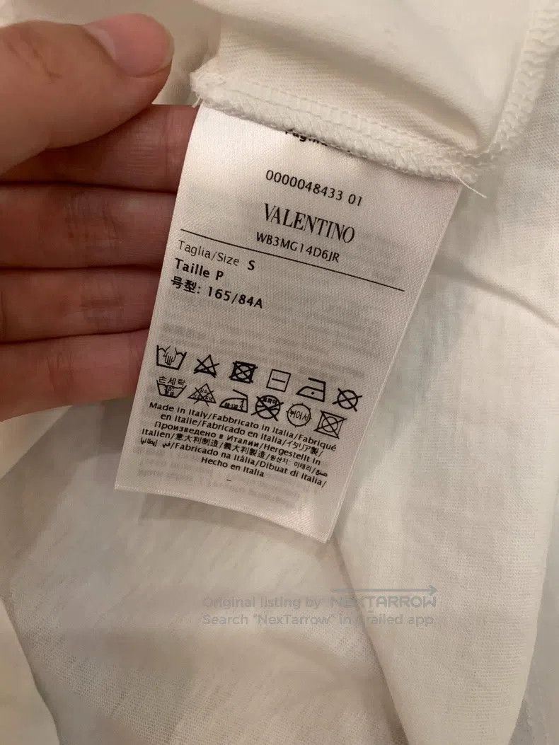 Valentino Valentino Valentine's Day limited edition white T-shirt Size S / US 4 / IT 40 - 5 Thumbnail