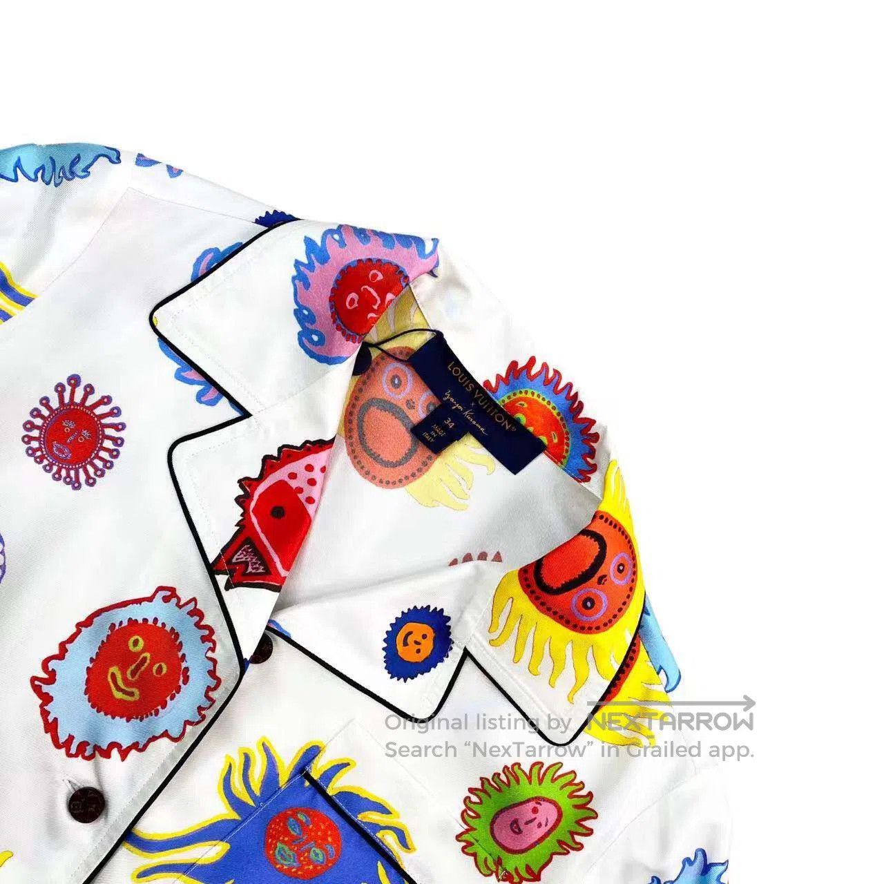 Louis Vuitton Louis Vuitton Kusama Yayoi co-branded casual shirt| Size 4XL / US 24-26 - 2 Thumbnail