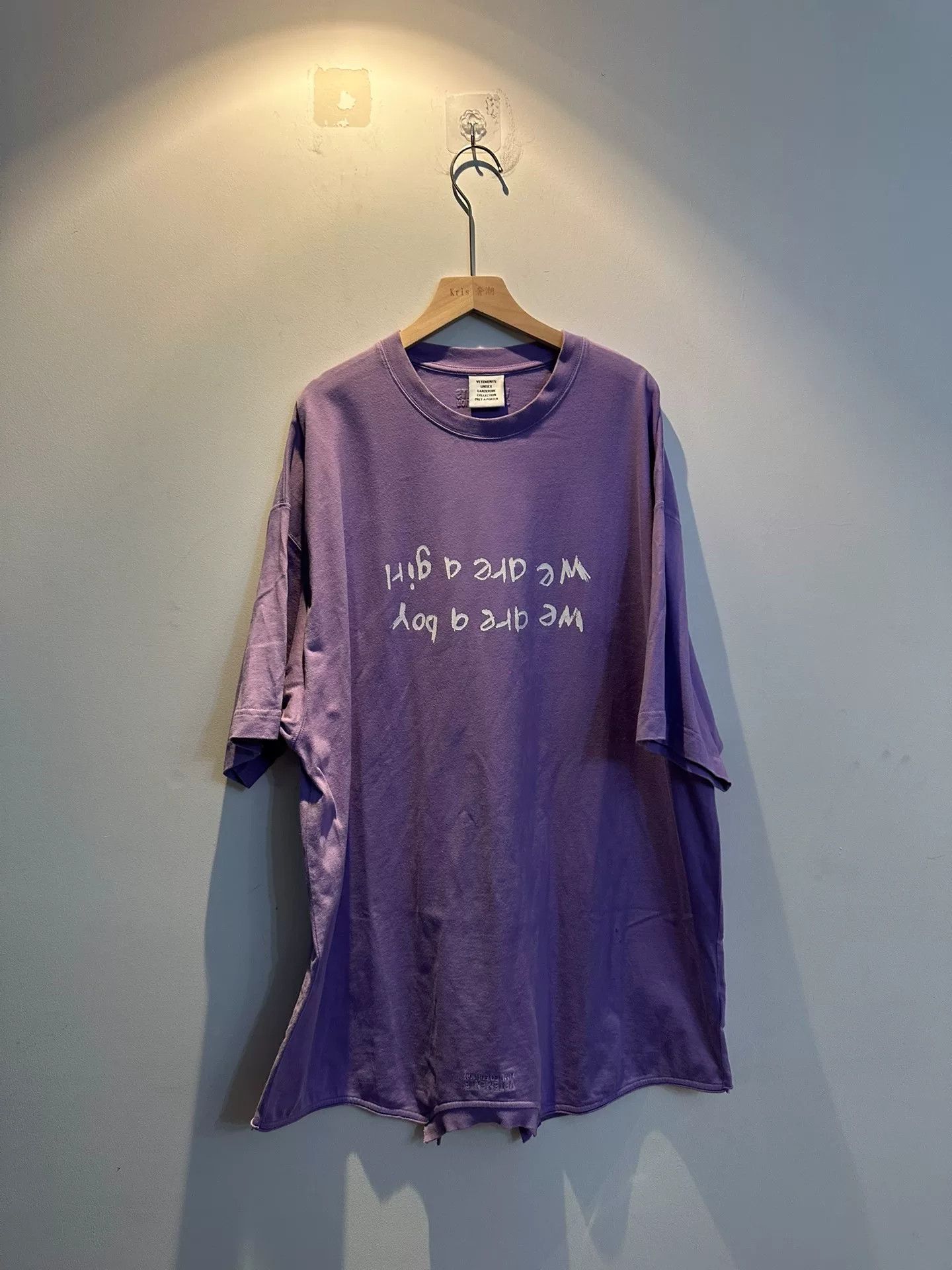 Vetements vetements purple short sleeve graphic tee Size US S / EU 44-46 / 1 - 1 Thumbnail