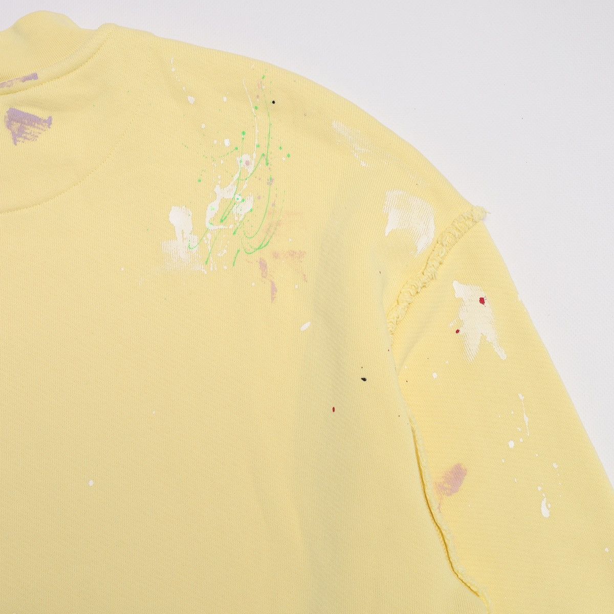 Palm Angels Palm Angels Oversized Sweatshirt Wide Yellow Splatter Painte Size US XS / EU 42 / 0 - 18 Thumbnail