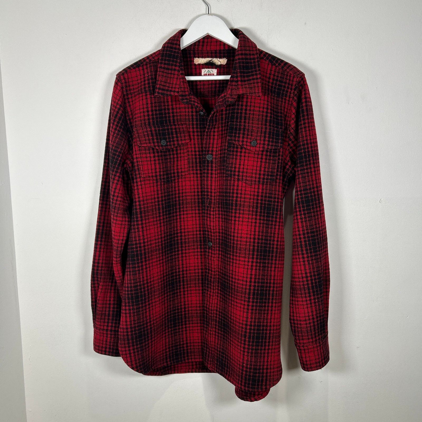 Off-White Off-White Red Tartan Check Flannel Size M Size US M / EU 48-50 / 2 - 1 Thumbnail