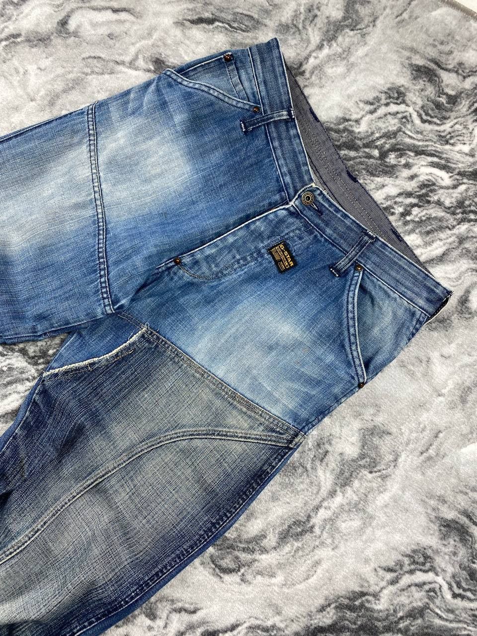 G-Star Vintage G Star Raw Denim Pants Double Knee Patchwork Japan Size US 36 / EU 52 - 5 Thumbnail