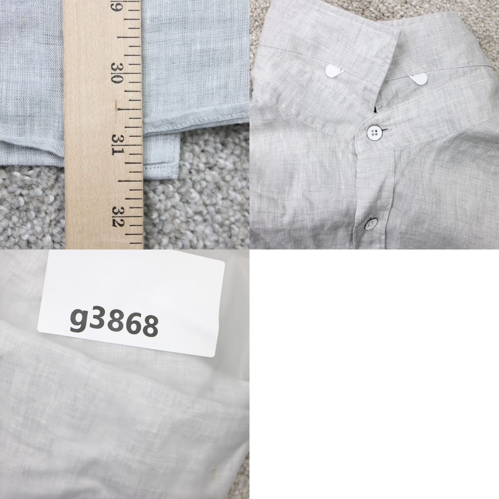 Rodd & Gunn Rodd & Gunn Shirt Mens XL Gray Linen 100% Italian Fabric S/S Button-Up Casual/Business Size US XL / EU 56 / 4 - 10 Thumbnail