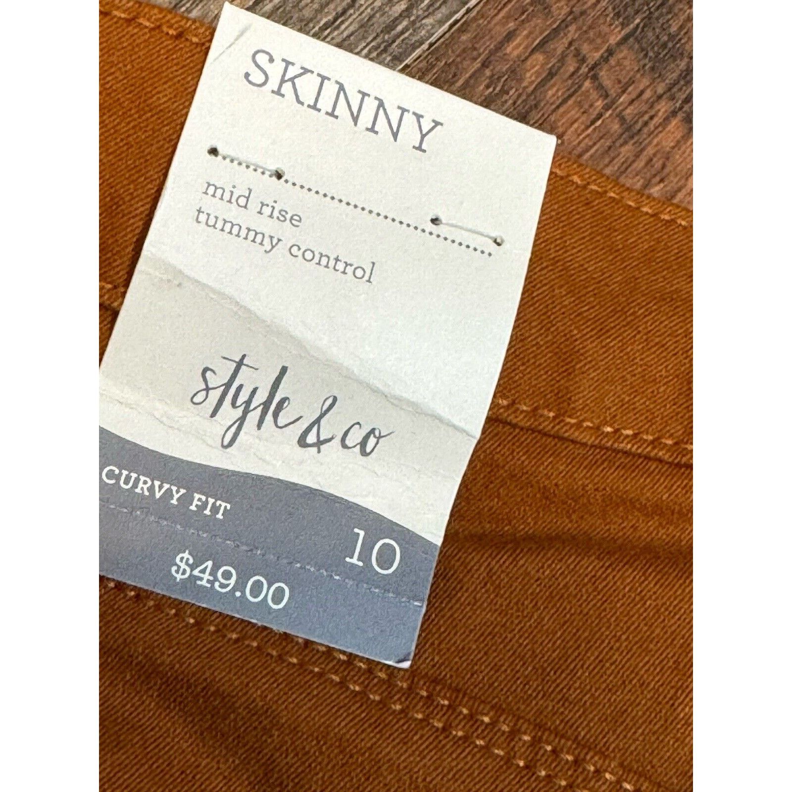 Other Style Co Skinny Mid Rise Tummy Control Jeans Size 10, Size 32" / US 10 / IT 46 - 9 Thumbnail