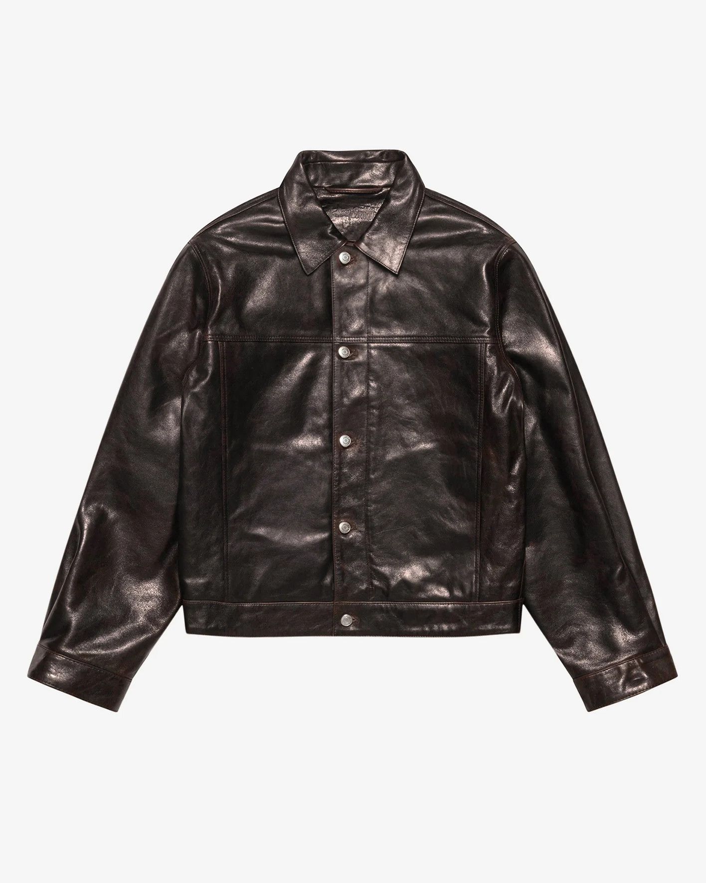 Stussy × Wales Bonner Stussy Wales Bonner Leather Varsity Jacket