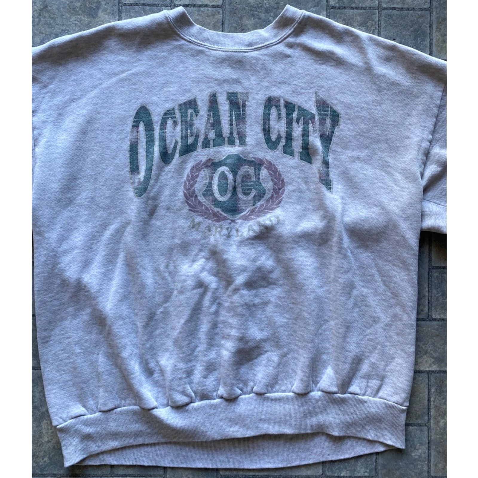 Jerzees VINTAGE Jerzees Sweatshirt Made In USA Gray Men’s XL Ocean City Maryland VTG Size US XL / EU 56 / 4 - 2 Thumbnail