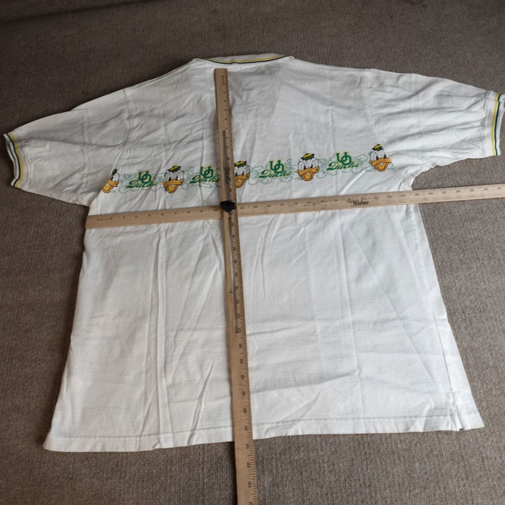Vintage VINTAGE American Vintage University of Oregon Ducks The Skins Game Polo Shirt XL White Men Polo Embroidered Graphic Print 1900s? Size US XL / EU 56 / 4 - 6 Thumbnail