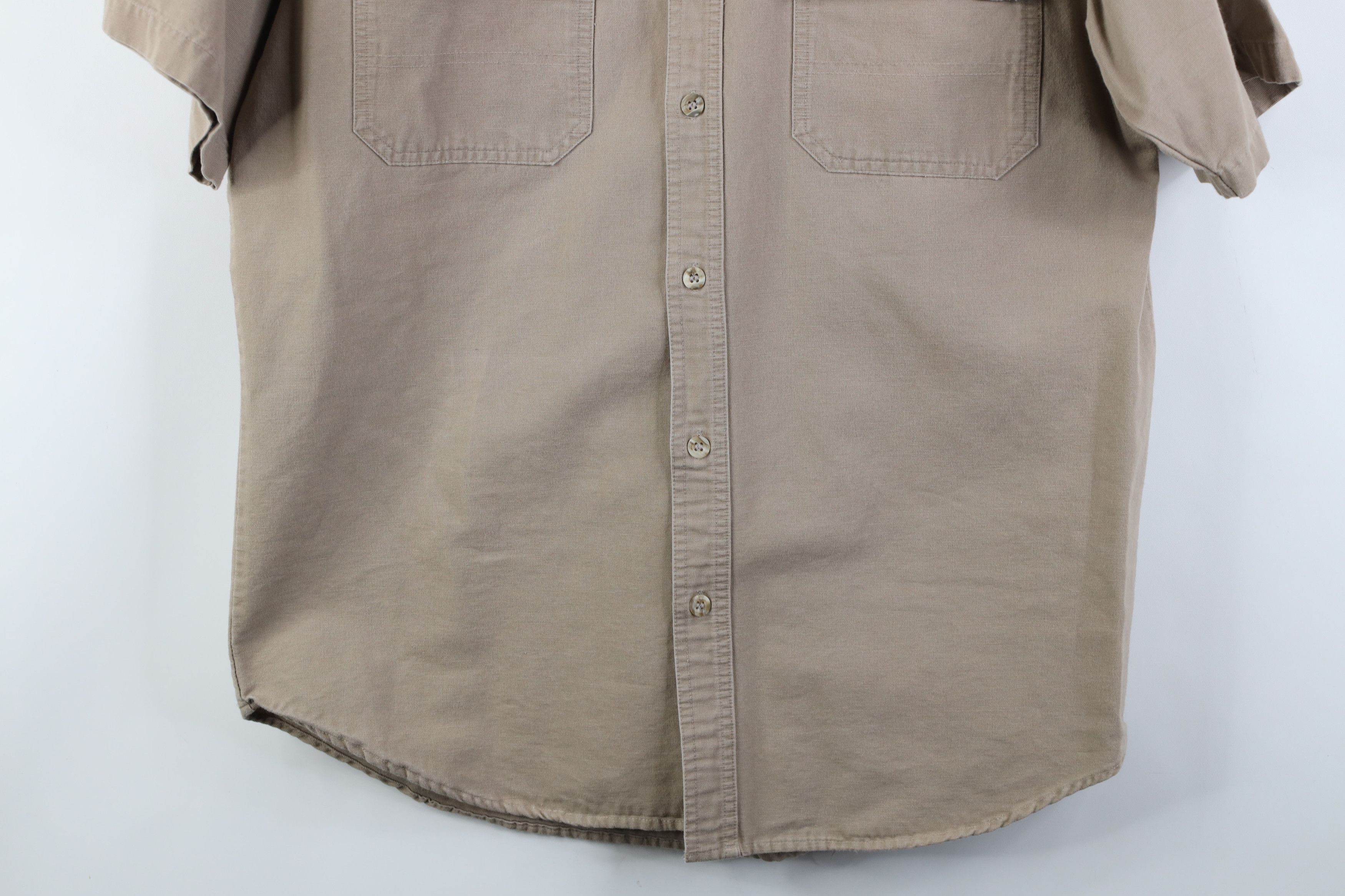 Dickies Vintage Dickies Heavyweight Short Sleeve Button Shirt Brown Size US M / EU 48-50 / 2 - 3 Thumbnail