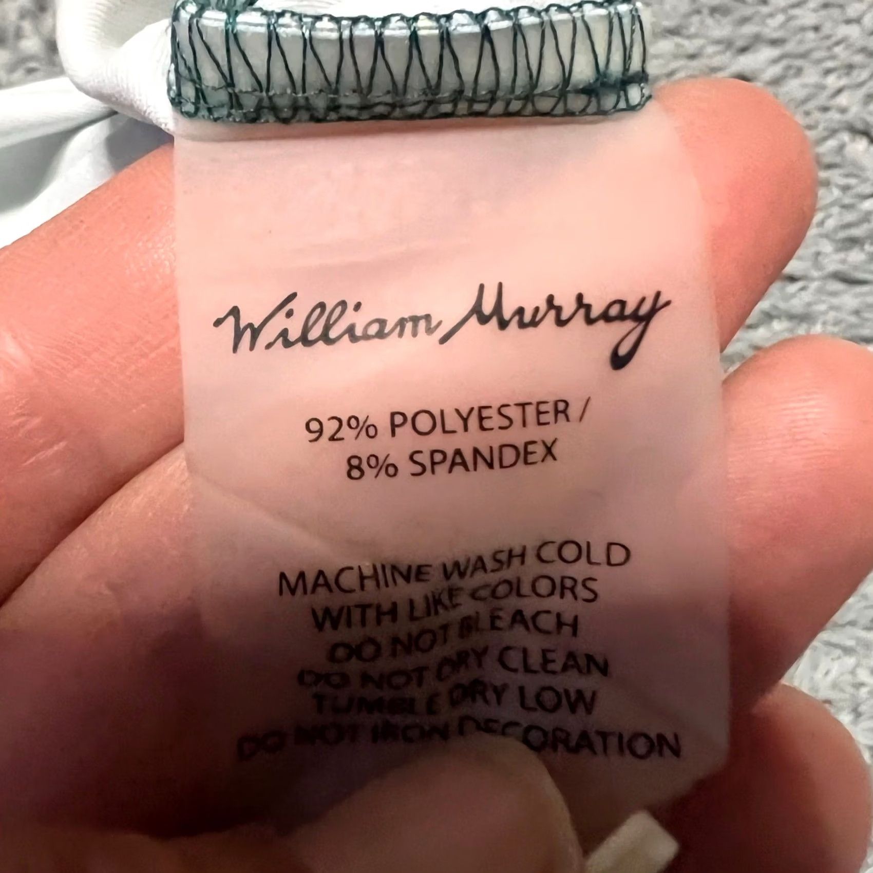 Vintage William Murray Polo Shirt Men Large Green Performance Golf Floral All Over Print Size US L / EU 52-54 / 3 - 8 Thumbnail