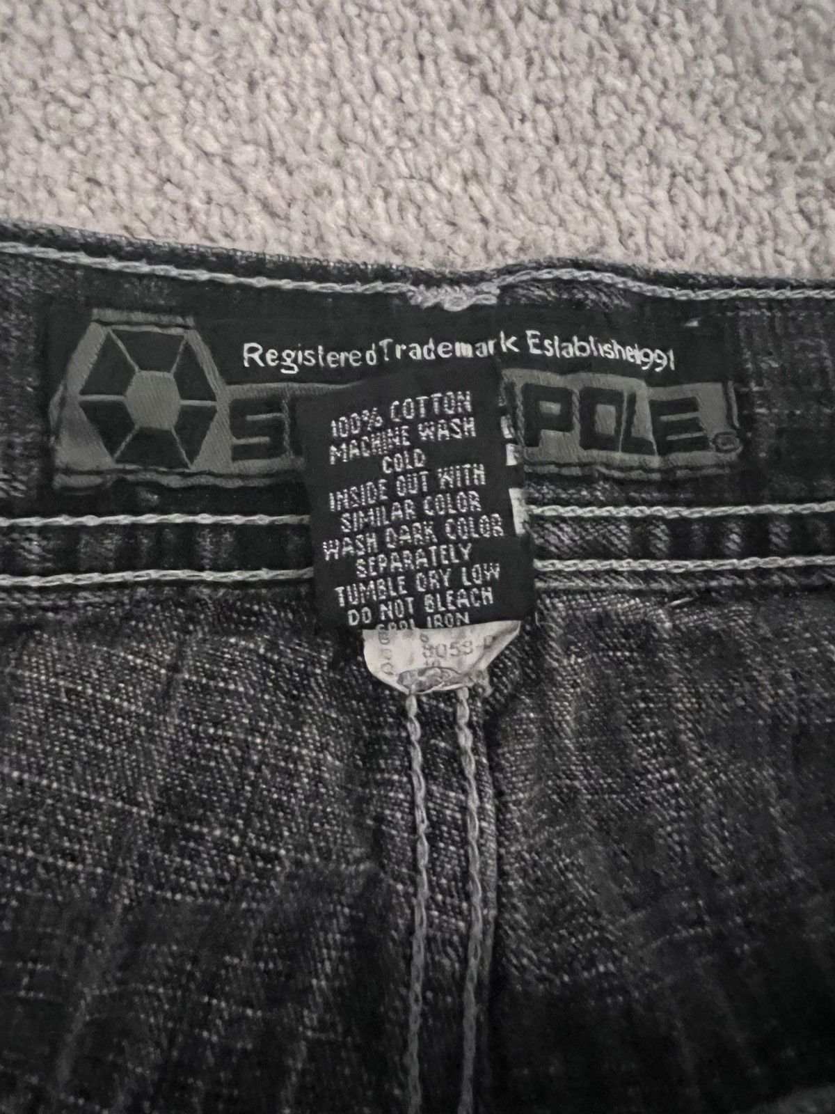 Other Black Baggy Jeans Size US 37 - 3 Thumbnail