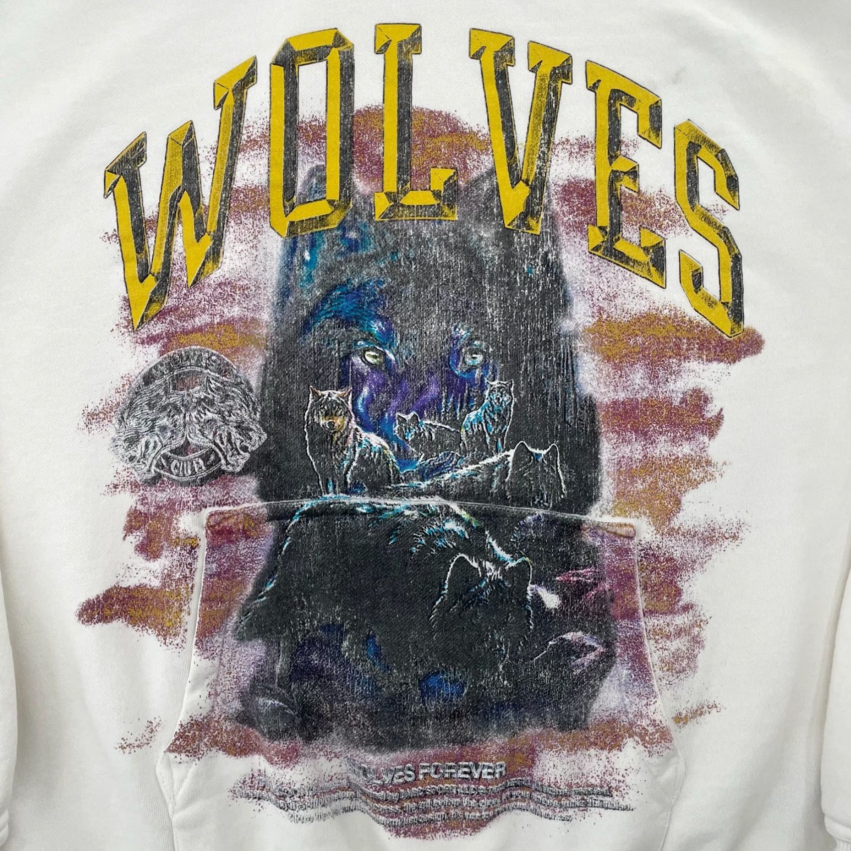 Darc Sport Darc Sport Hoodie Adult Large White Wolves Club Pullover Limited Edition Graphic Print Size US L / EU 52-54 / 3 - 4 Thumbnail