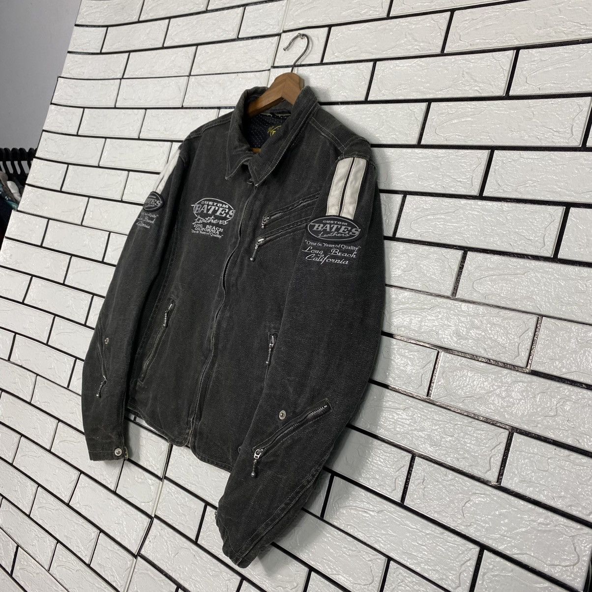 Japanese Brand 🔥VINTAGE BIKER JACKET CUSTOM BATES LEATHERS BIG LOGO Size US L / EU 52-54 / 3 - 2 Thumbnail