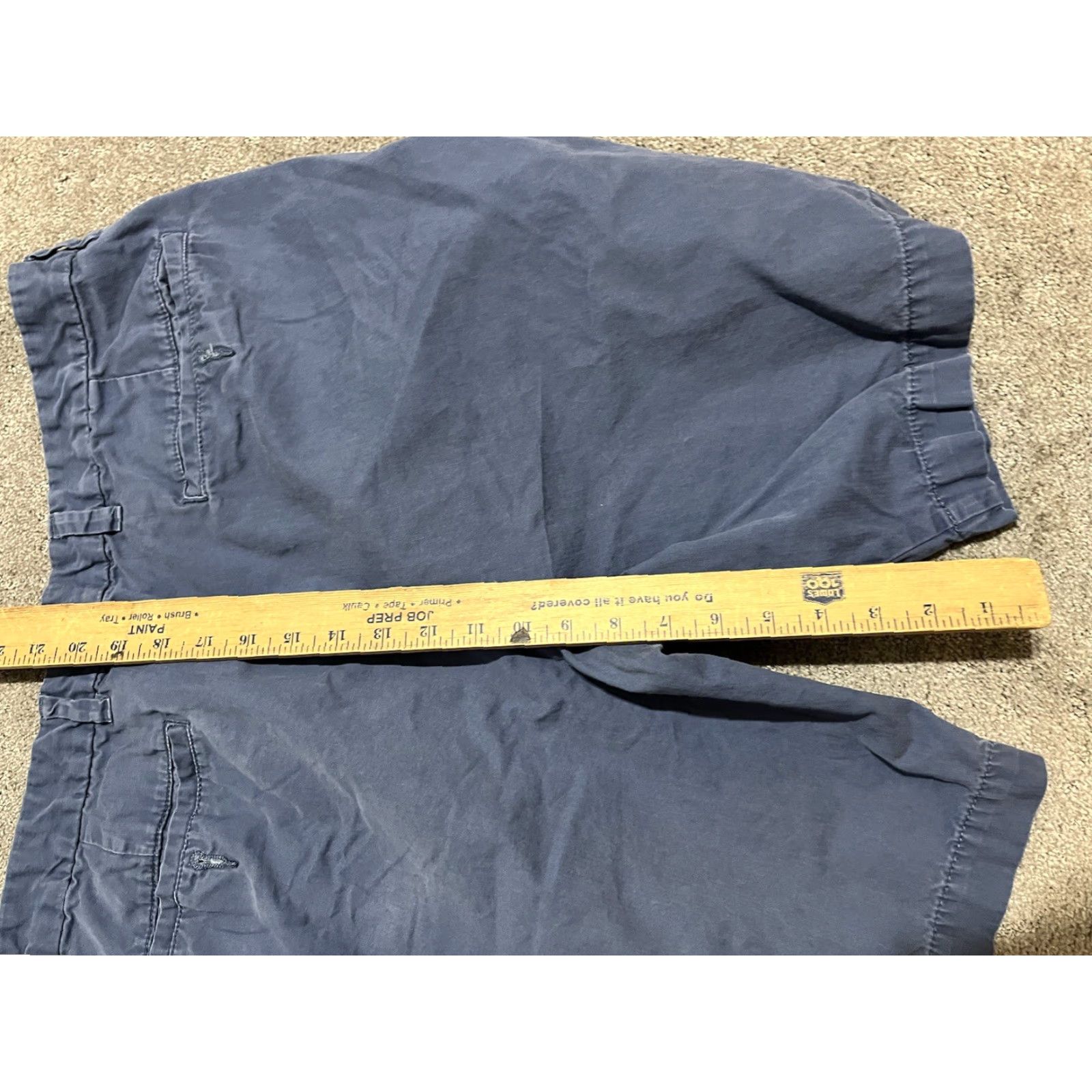 Gap VINTAGE Gap Mens Shorts 40 Blue Flat Front Relaxed Fit Size 40 Chino 90s Mens Size US 40 / EU 56 - 4 Thumbnail