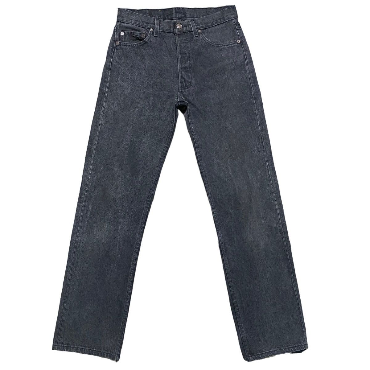 Levi's Vintage 80s Levis 501 Fade Black Jeans 29x30 Made in USA Size US 29 - 2 Thumbnail