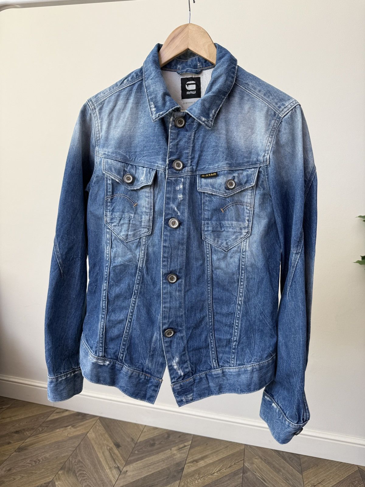 G-Star Vintage G-Star RAW Women’s Denim Jacket Blue Wash ARC JKT Size M / US 6-8 / IT 42-44 - 2 Thumbnail