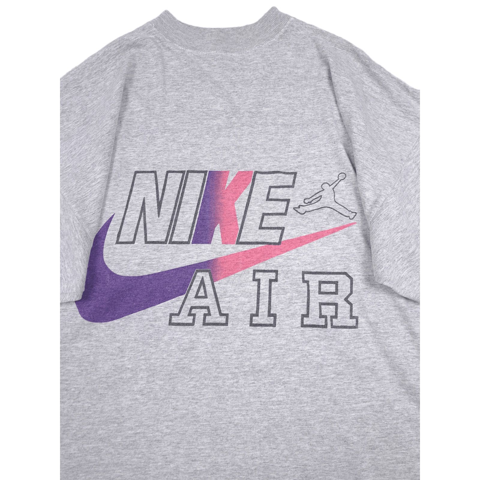 Nike × Vintage 💎 Vintage 90s Nike Air Big Logo Swoosh T-Shirt Tee Boxy Size US XL / EU 56 / 4 - 3 Thumbnail