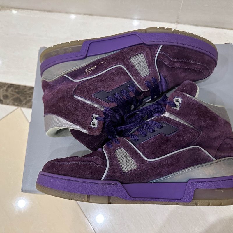 Louis Vuitton Louis Vuitton Purple High-Top Sport Sneakers for Men -2508 Size US 8 / EU 41 - 7 Thumbnail