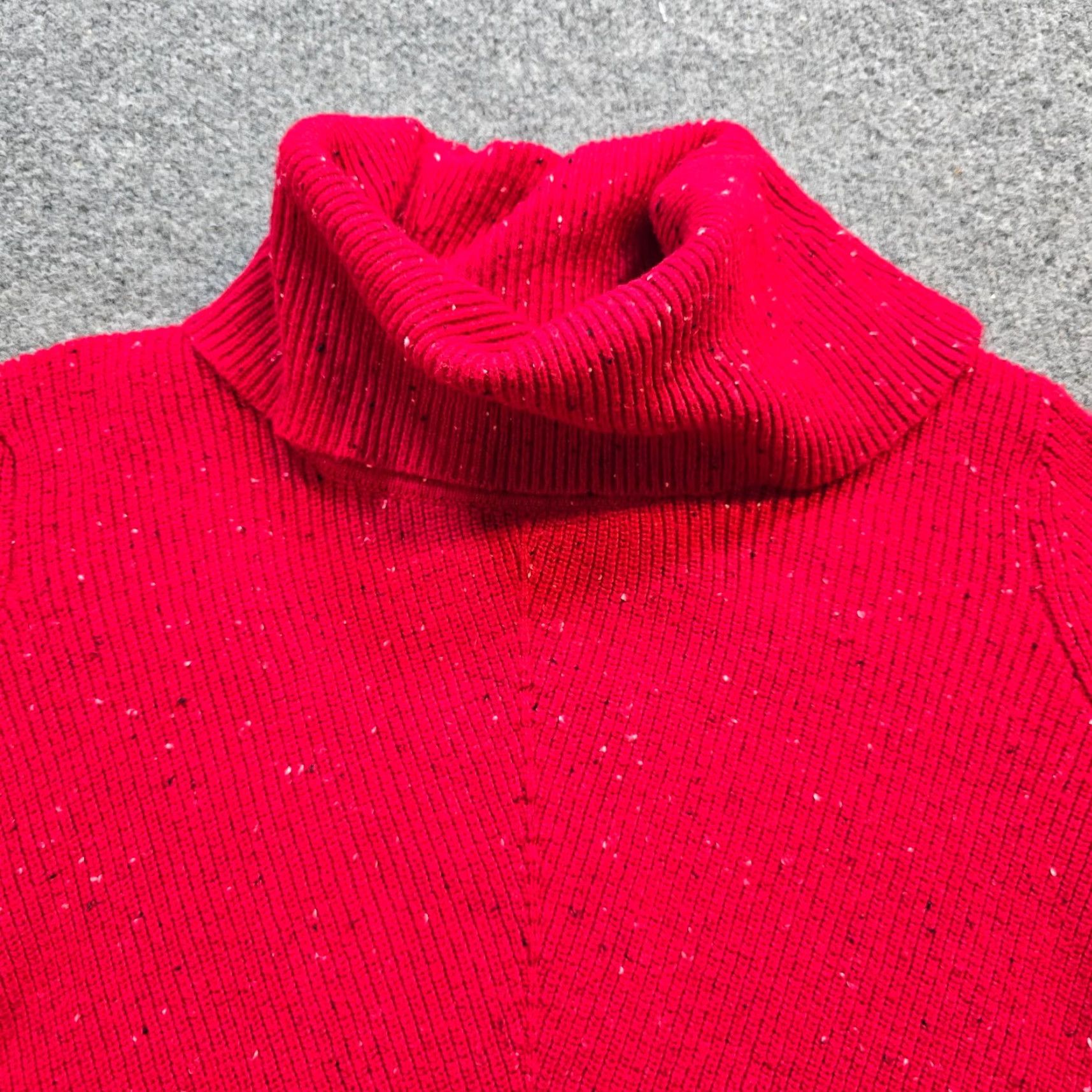 Talbots Talbots Sweater Womens Size Medium Red Knit Turtleneck Casual Holiday Career Pullover Knit All Seasons Mens Womens Girls Boys Size M / US 6-8 / IT 42-44 - 2 Thumbnail