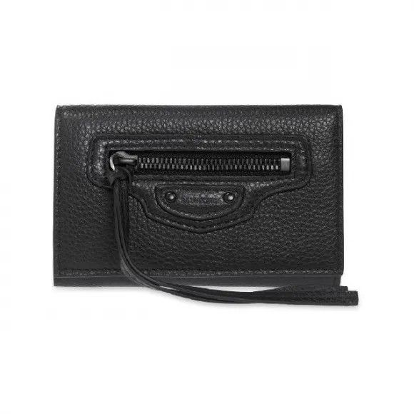 Balenciaga o1bcso1str1024 Size: OS / Neo Classic Key Case in Black Size ONE SIZE - 1 Thumbnail