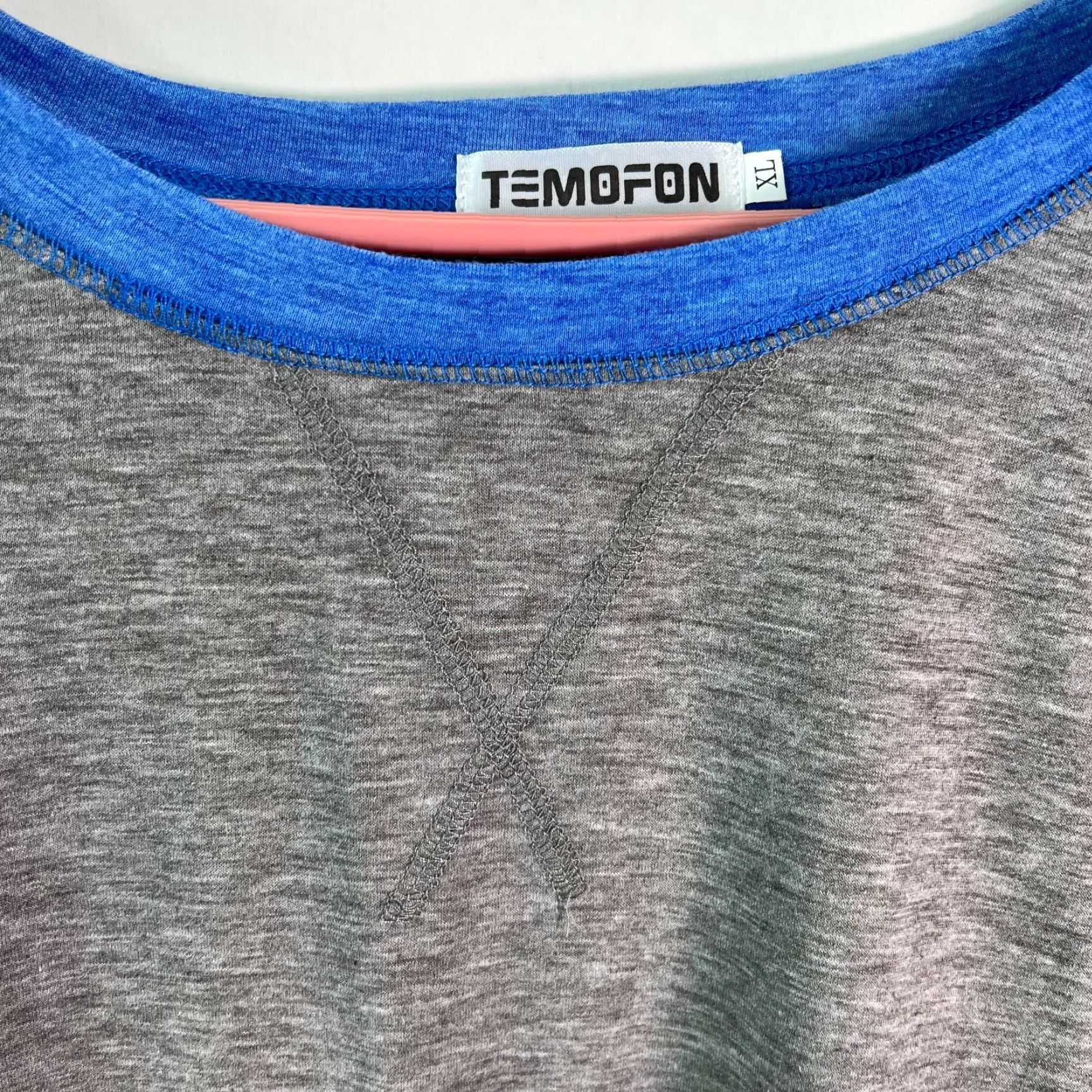 Vintage Temofon Womens Short Sleeves Crew Neck Pullover Heather Gray T Shirt XL Casual Basic Regular Size Gray Size XL / US 12-14 / IT 48-50 - 5 Thumbnail