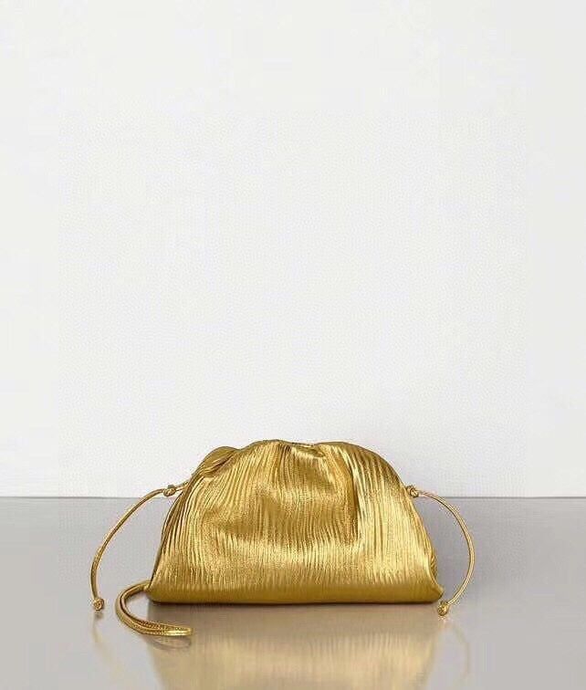 Bottega Veneta o1n1vont1124 Size: OS / Mini Pouch in Gold Size ONE SIZE - 5 Thumbnail