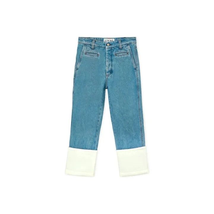 Loewe Loewe FW21 Contrast Color Denim Trousers Size 38" / US 16 / IT 52 - 1 Thumbnail
