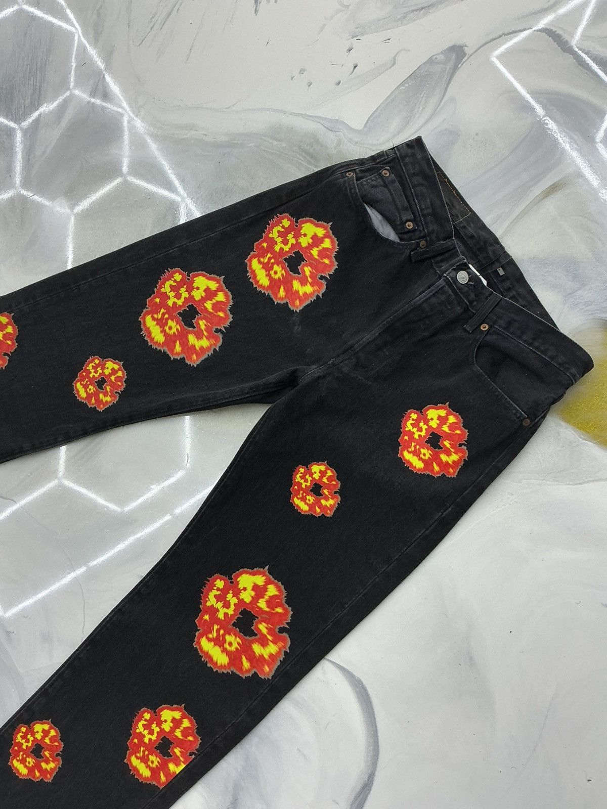 DENIM TEARS Denim Tears x Offset Jeans Black Size 32x32 Size US 32 / EU 48 - 5 Thumbnail
