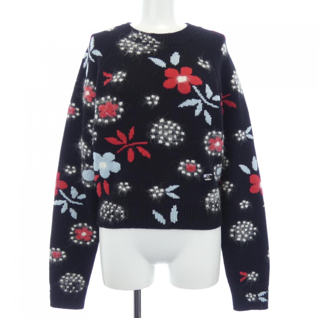 Chanel Chanel Chanel LOOK25 Cashmere Knit Top Textile Tops P77952K11278 DUTY FREE for USA Size ONE SIZE - 1 Thumbnail
