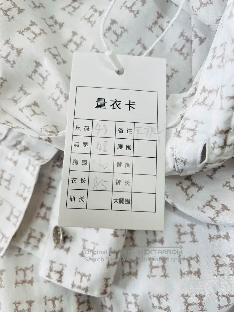 Hermes Hermes size 43 Full print H shirt Size US S / EU 44-46 / 1 - 6 Thumbnail