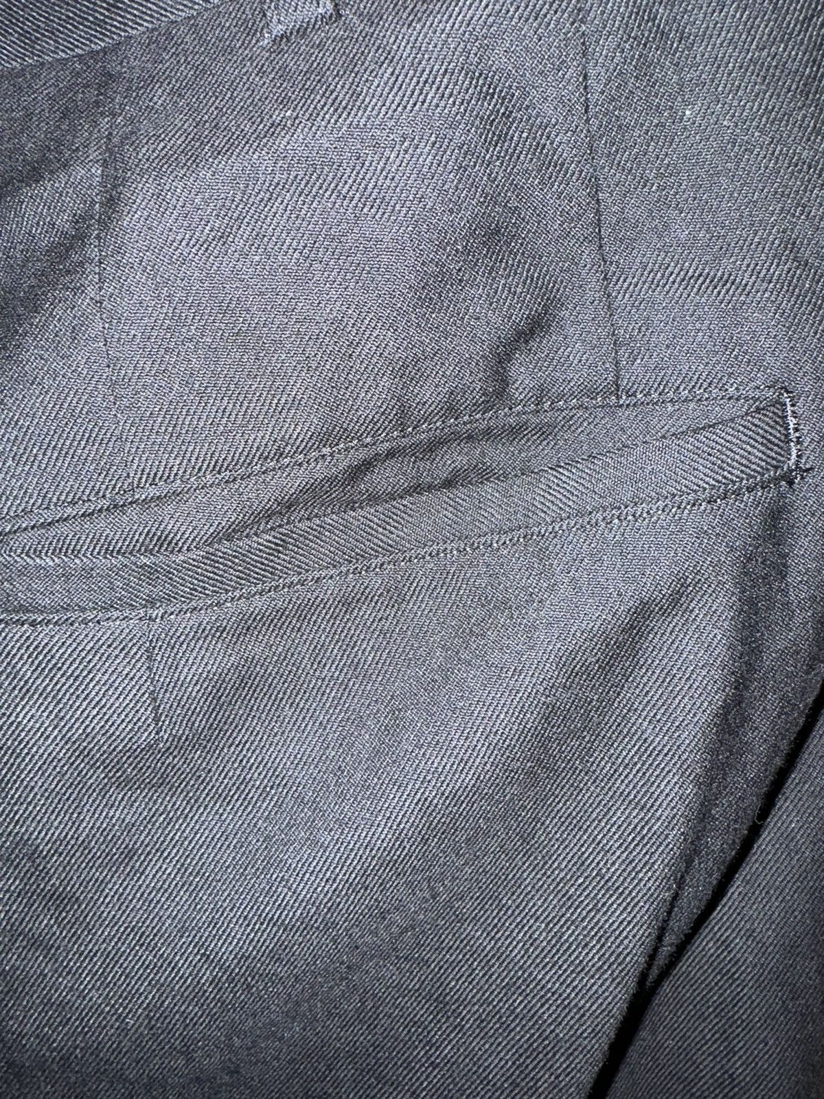 Comme des Garcons × Comme des Garcons Homme COMME DES GARÇONS HOMME Black Serge Trousers Size US 34 / EU 50 - 6 Thumbnail
