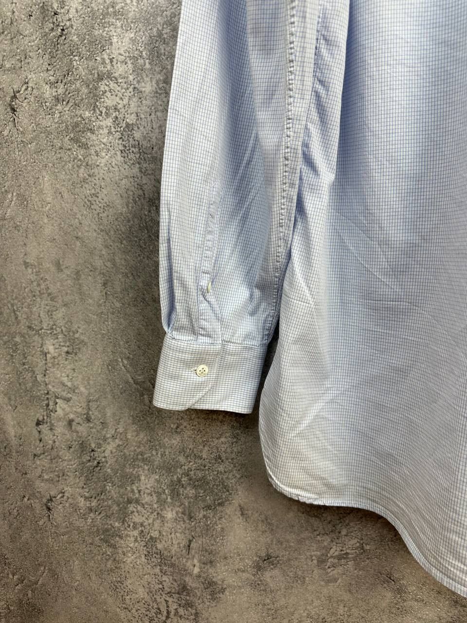Pal Zileri Pal Zileri Luxury Italian Cotton Poplin Micro Check Shirt Size US XXL / EU 58 / 5 - 9 Thumbnail