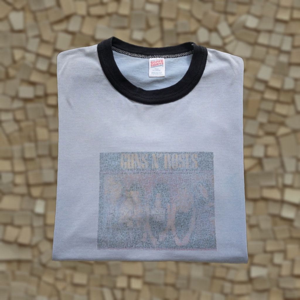Soffe VINTAGE Guns N’ Roses Soffe T-Shirt 90s Music Tour Ringer Blue XL Mens Size US XL / EU 56 / 4 - 1 Thumbnail