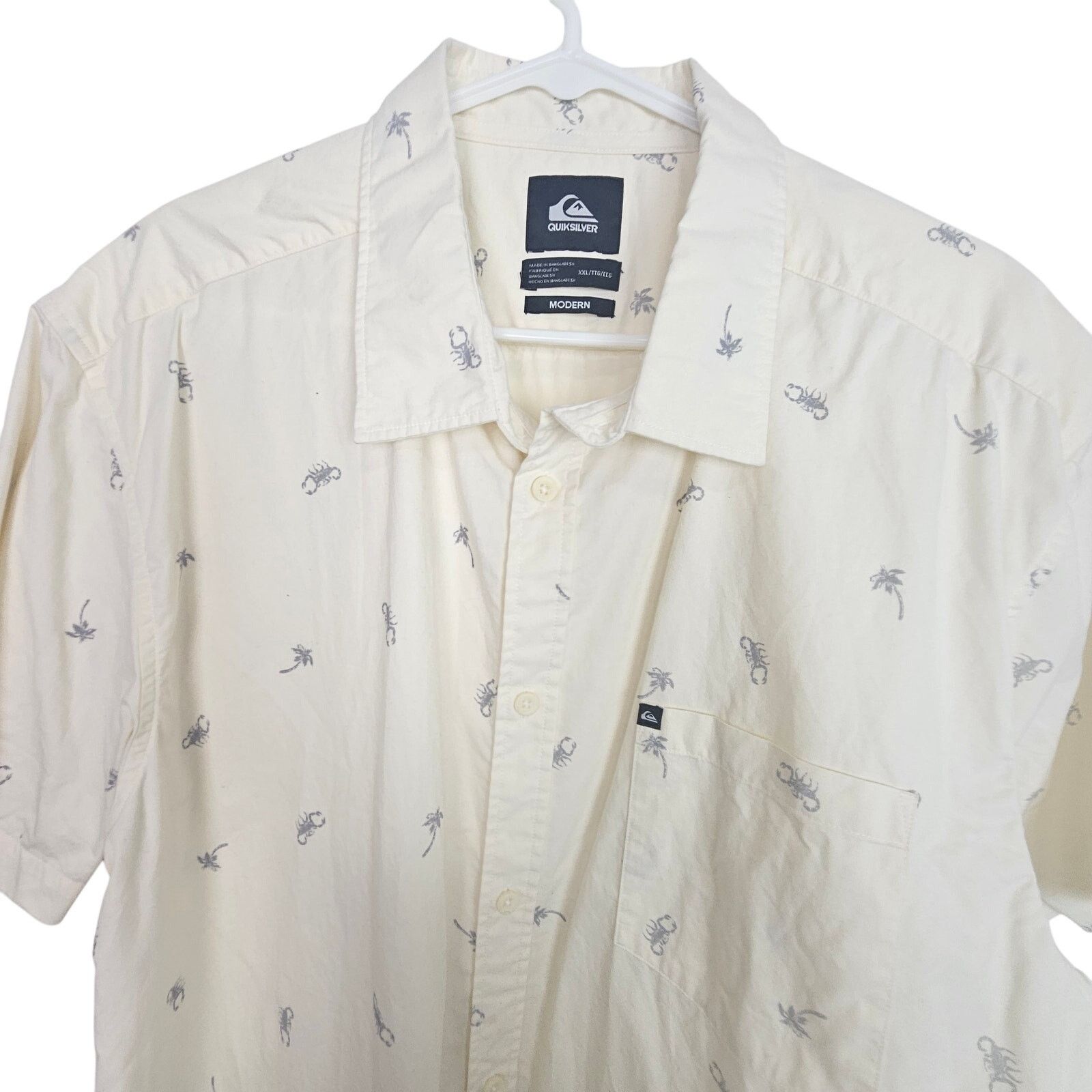 Quiksilver Quiksilver Mens Lobster Print Shirt Size XXL Skater Grunge Size US XXL / EU 58 / 5 - 2 Thumbnail