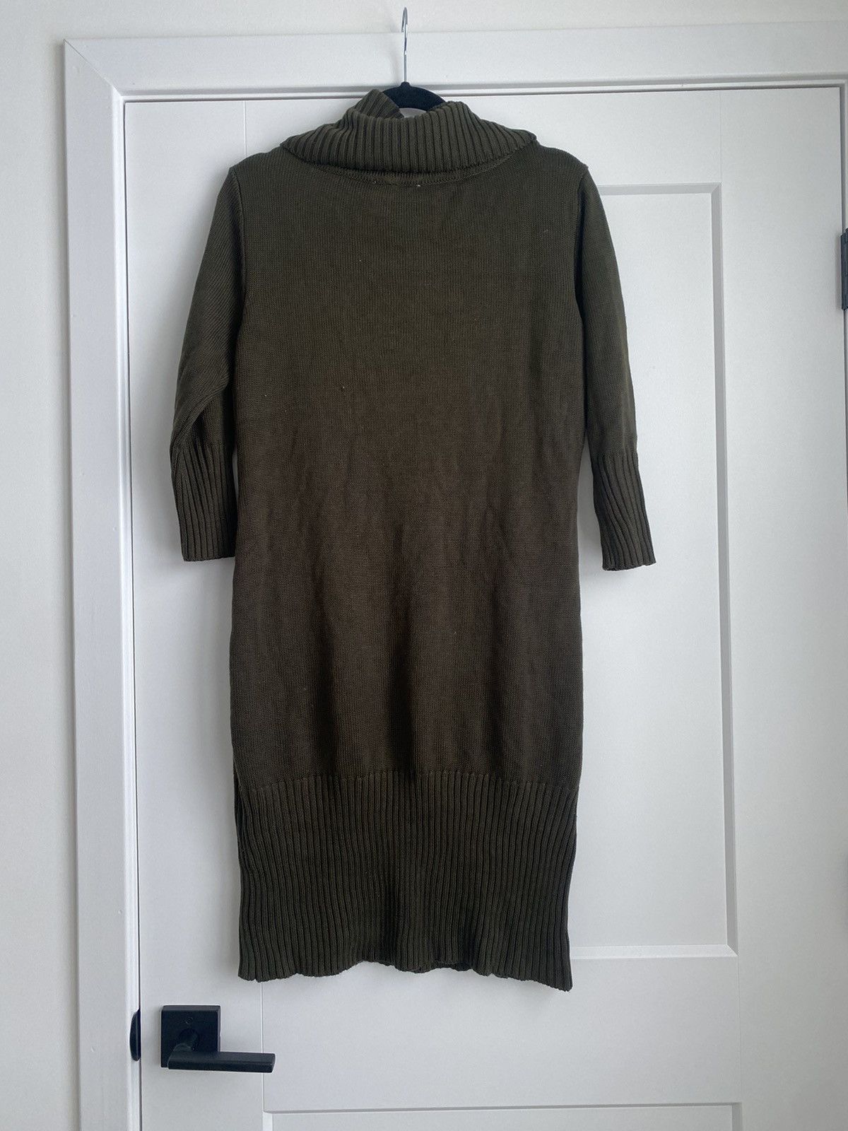 Other Appraisal Women's Sweater Dress Brown Turtle Neck Knit Mini Size XL / US 12-14 / IT 48-50 - 7 Thumbnail