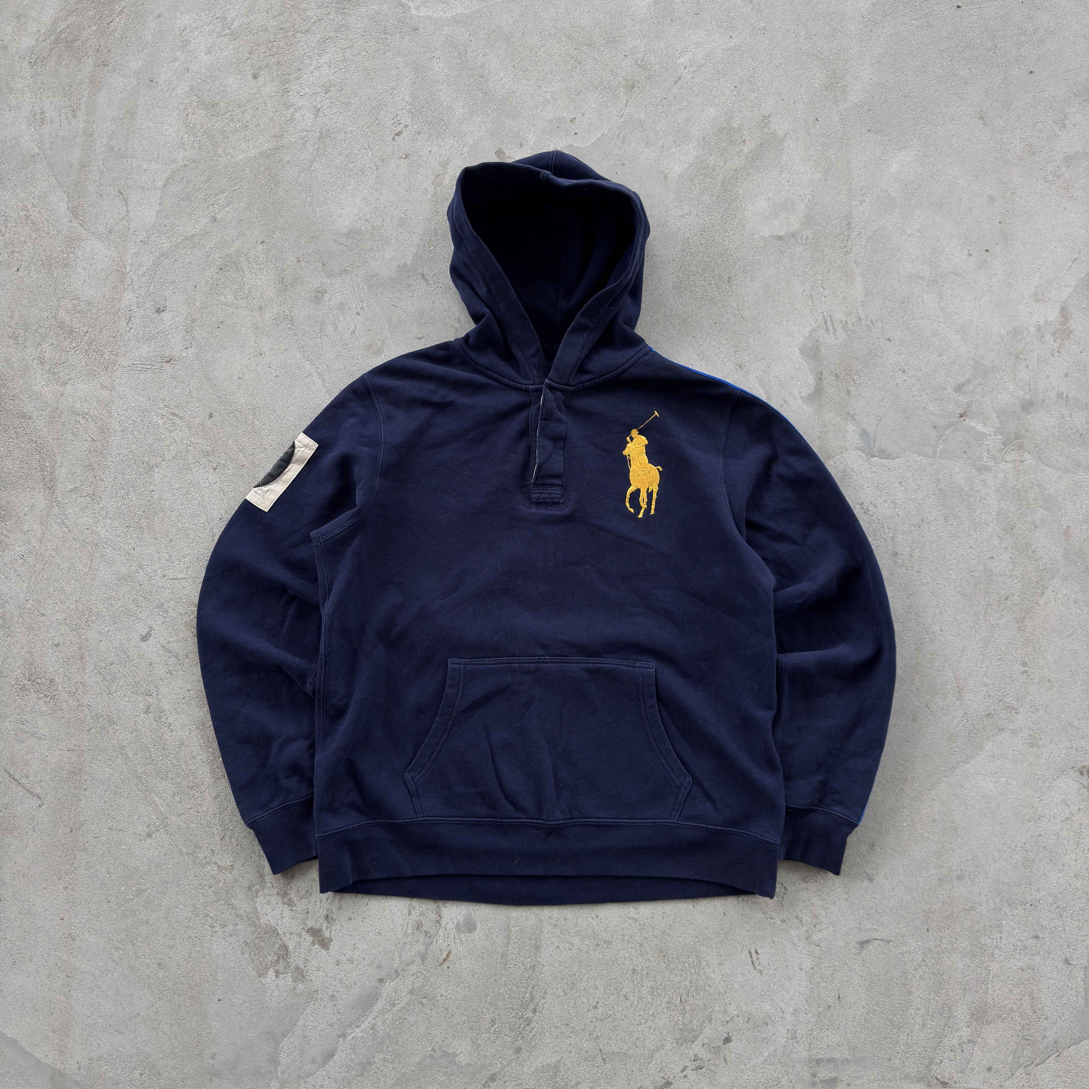 Vintage Polo Ralph Lauren Quater Zip Hooded Sweatshirt