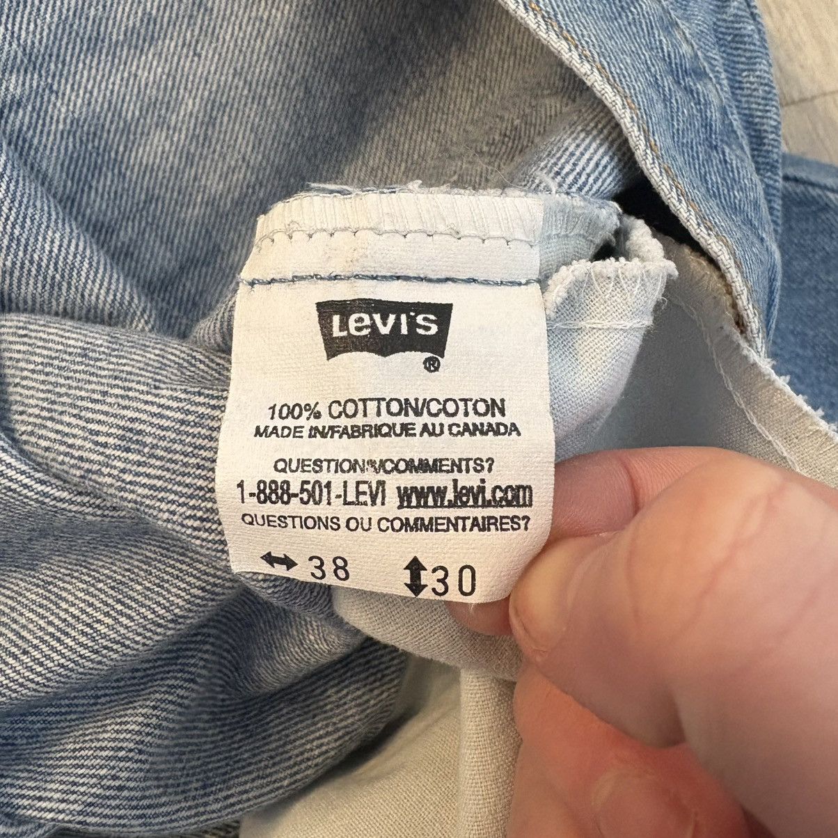 Levi's × Vintage Vintage Orange Tab Levi’s 619 🇨🇦 Made Size US 35 - 6 Thumbnail