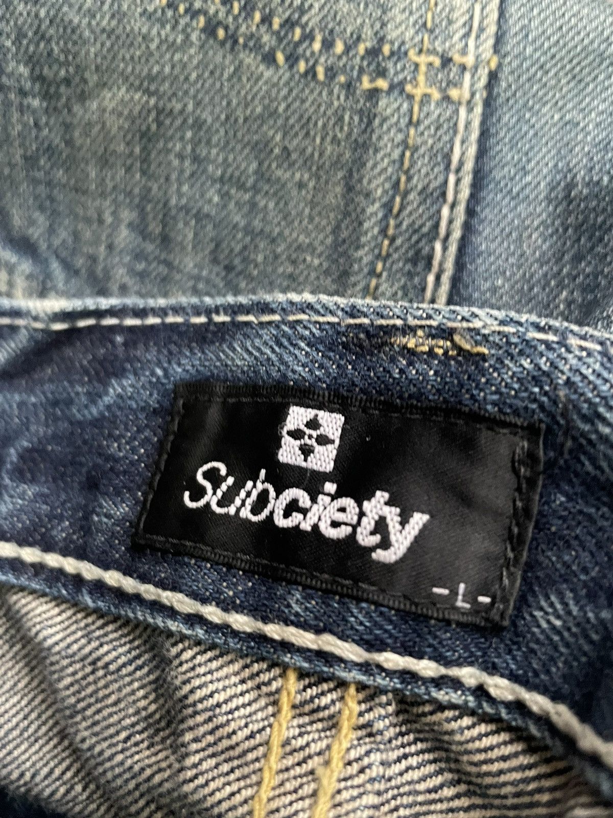 Japanese Brand Subciety Selvedge Distresed Denim Size US 34 / EU 50 - 20 Thumbnail
