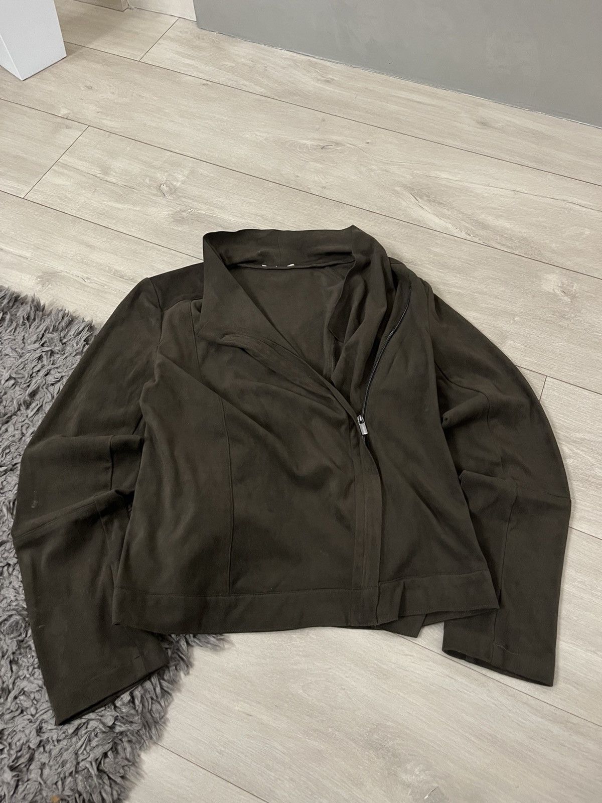 Hysteric Glamour 🔥Punk Rick Owens Vibe Biker Suede Side Zip 00's Jacket Size S / US 4 / IT 40 - 1 Thumbnail