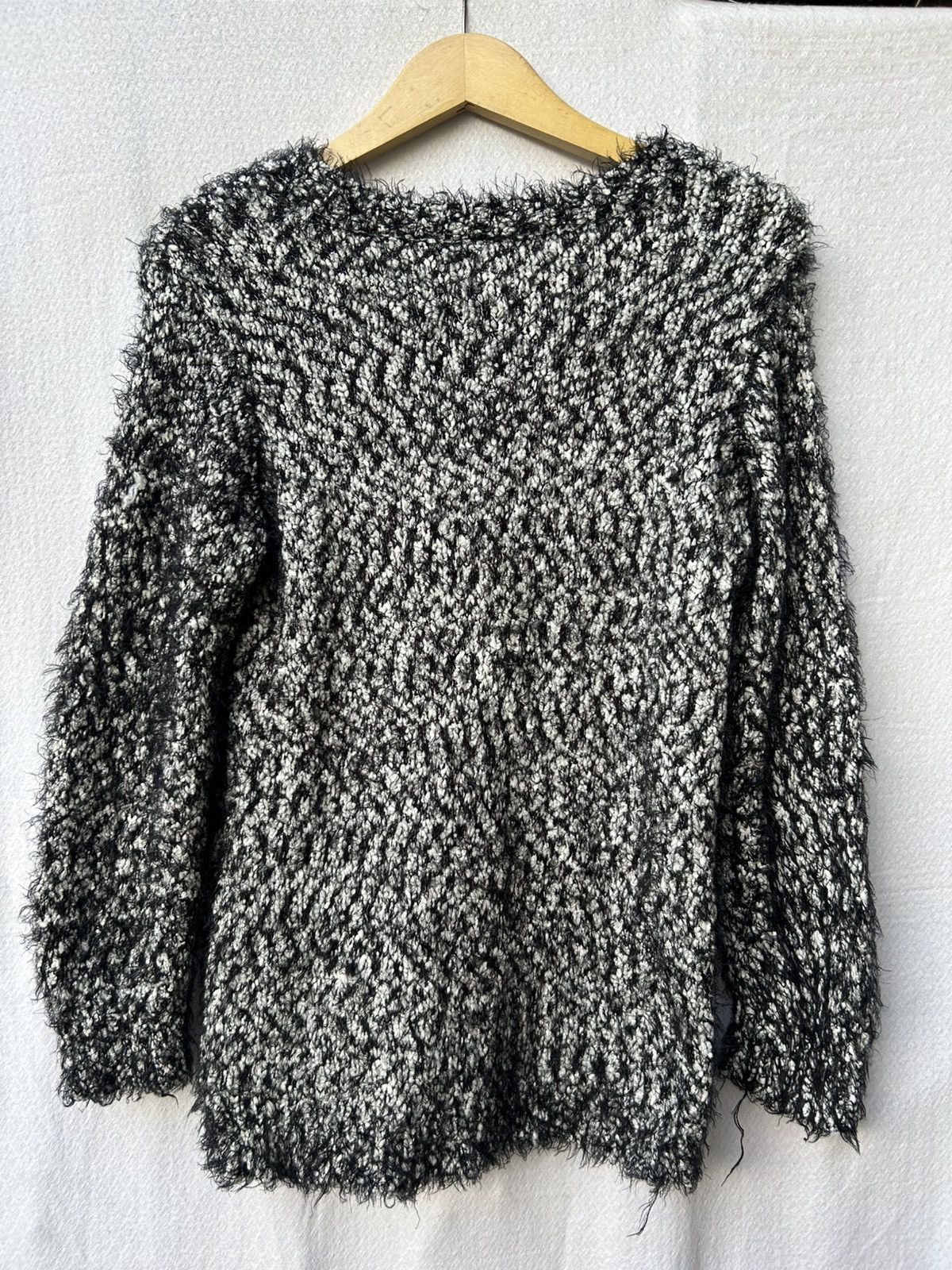 Japanese Brand Milesa Fuzzy Mohair Knitwear Avantgarde Styled Size US M / EU 48-50 / 2 - 2 Thumbnail