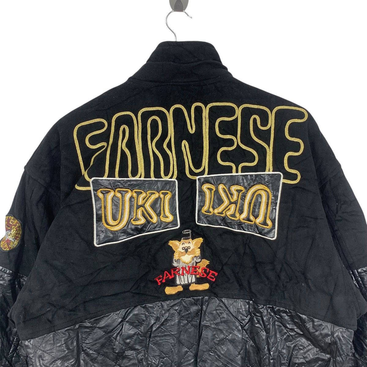 Vintage Vintage FARNESE UKI JAPAN Embossed Logo Patchwork Jacket Size XXL / US 16-18 / IT 52-54 - 6 Thumbnail