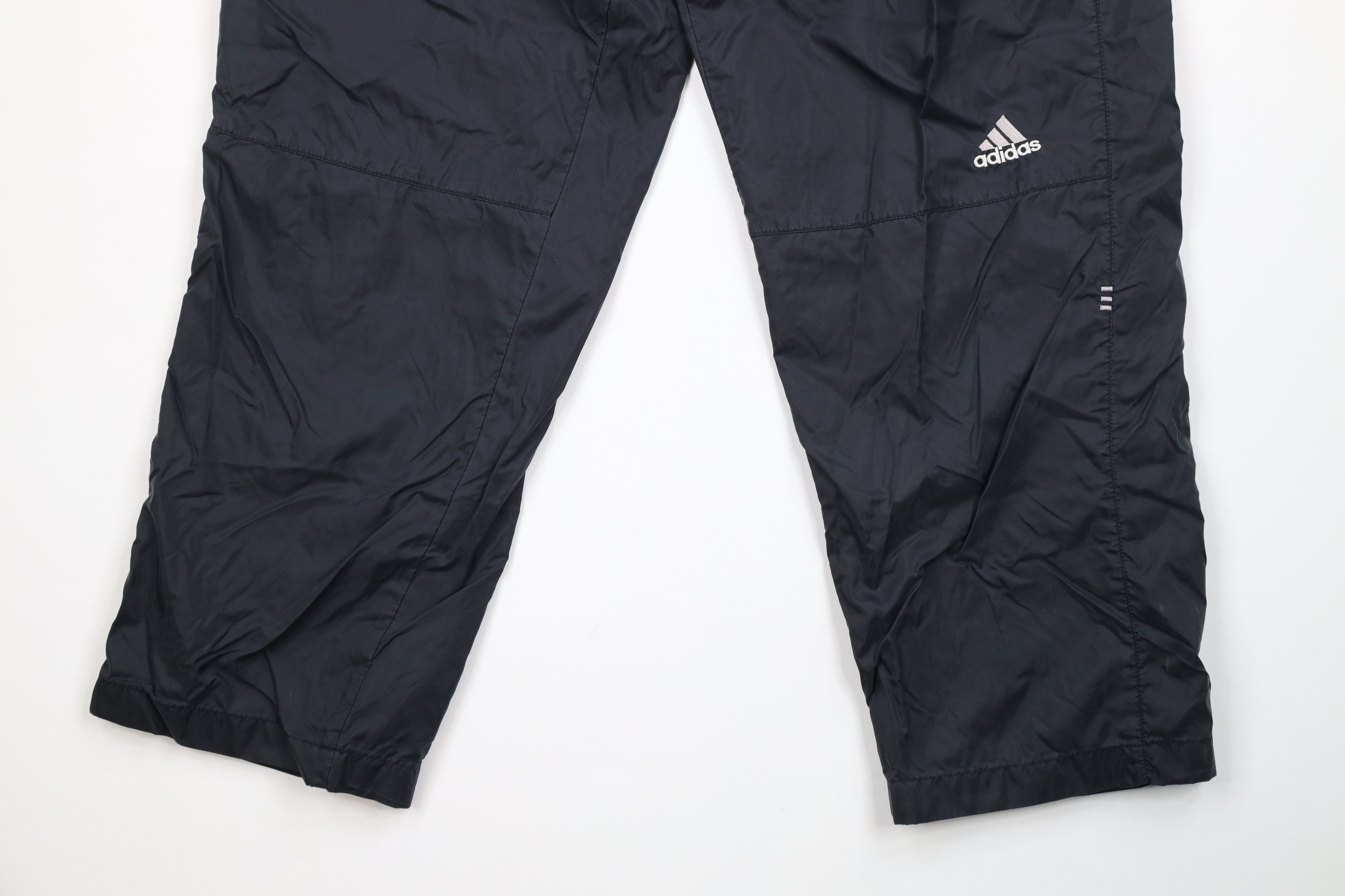 Adidas × Vintage Vintage Y2K 2001 Adidas Out Lined Windbreaker Pants Black Size US 36 / EU 52 - 4 Thumbnail