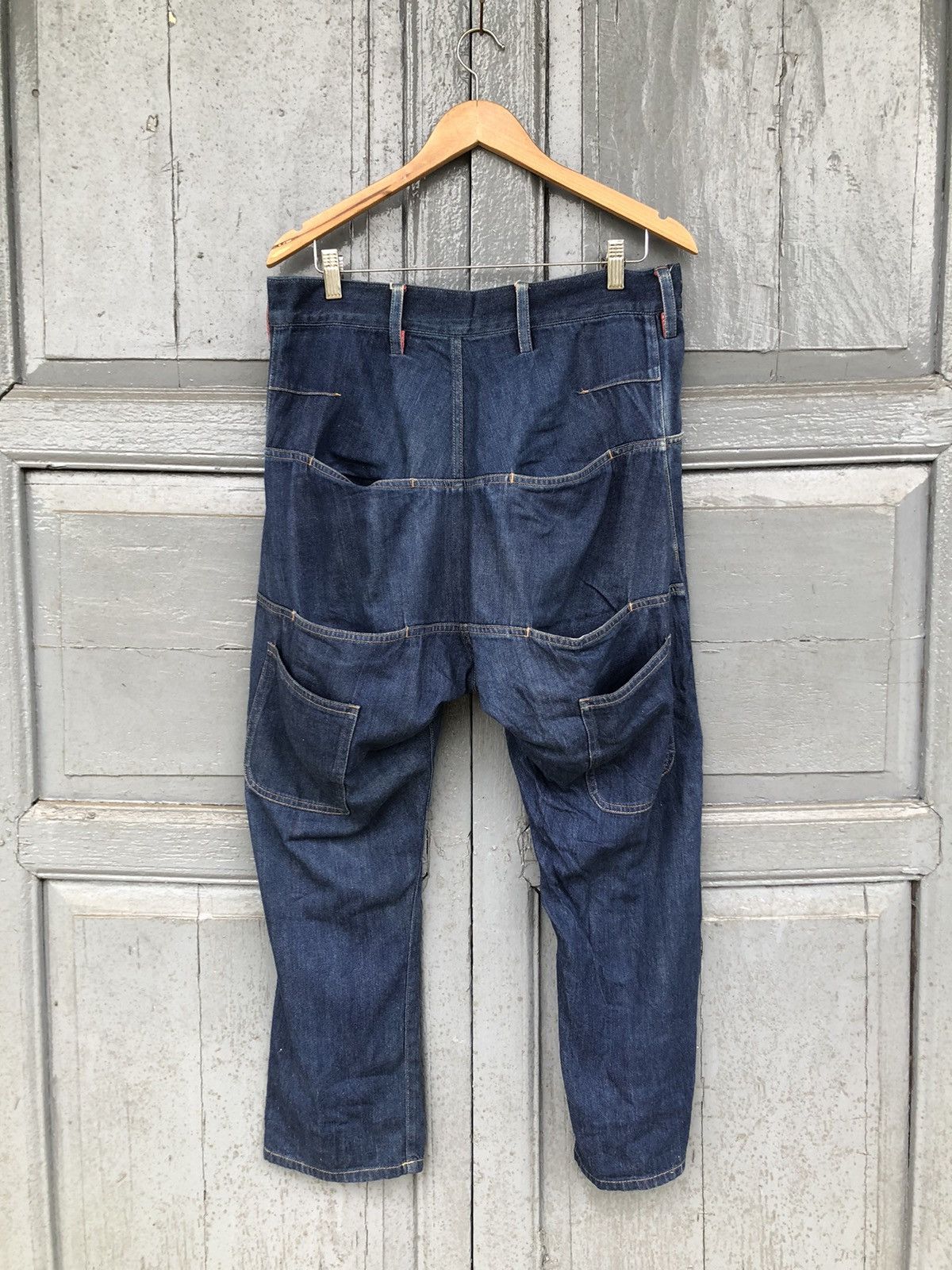 Yohji Yamamoto Yohji Yamamoto Monkey Denim Pants Size US 34 / EU 50 - 1 Thumbnail