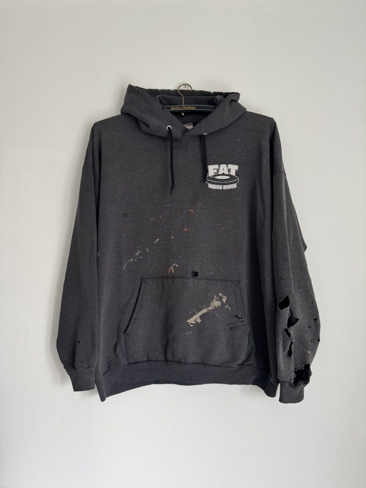 Vintage 90s Fat Wreck Chords Hoodie NOFX No Use Sick Of It All Size US XL / EU 56 / 4 - 1 Thumbnail