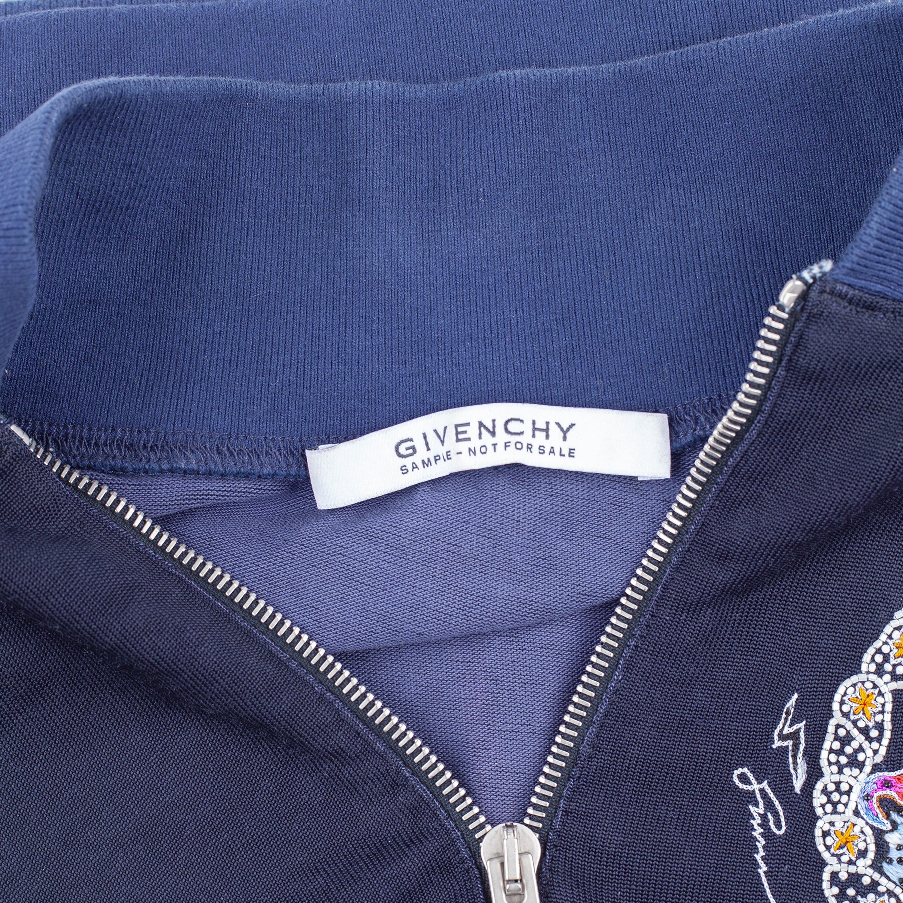 Givenchy Givenchy Sample Navy Short Sleeve Top Size M / US 6-8 / IT 42-44 - 4 Thumbnail