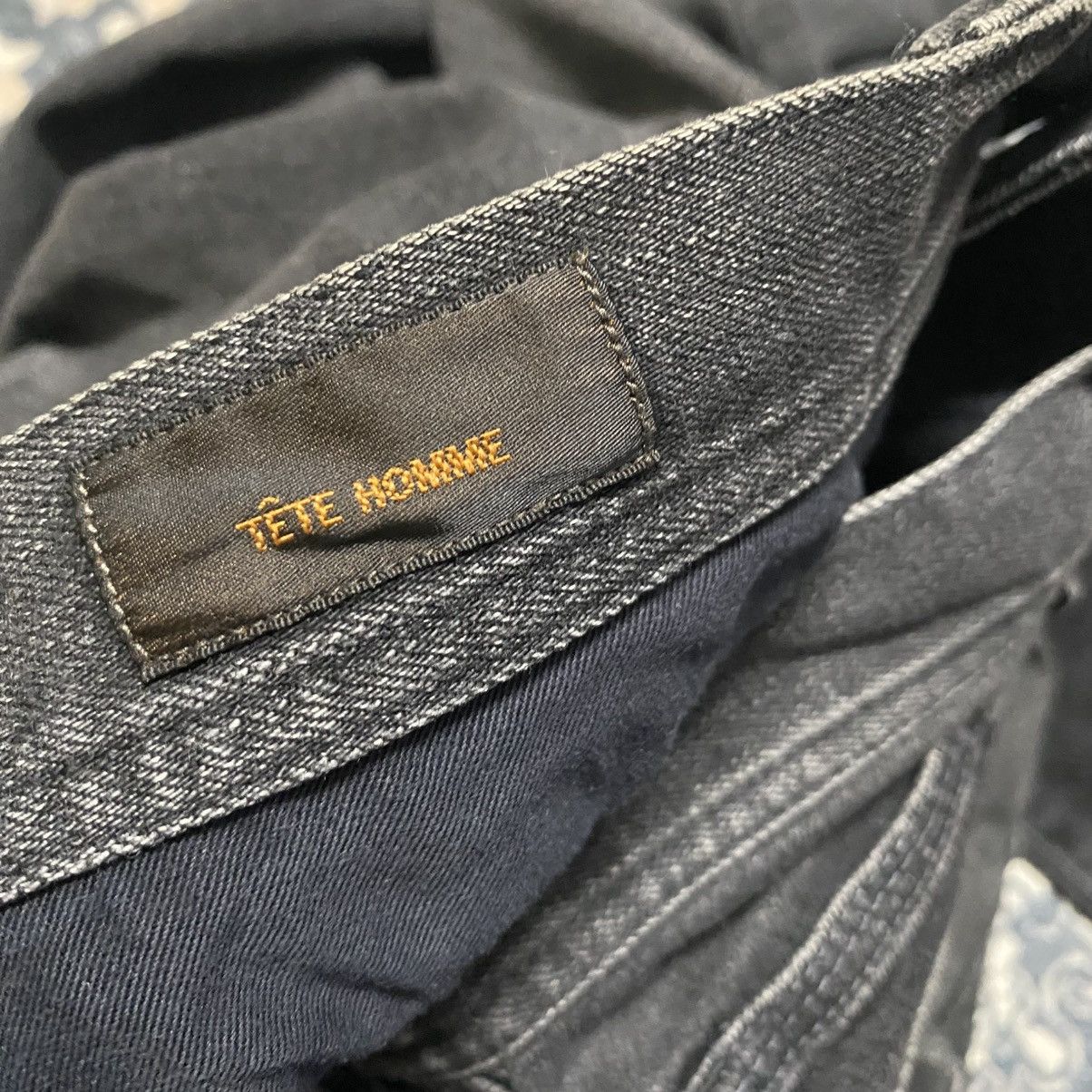 Tete Homme TETE HOMME Black Denim Slim Jeans Size US 30 / EU 46 - 18 Thumbnail