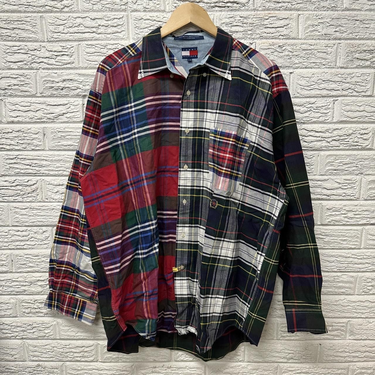 Tommy Hilfiger Vintage Tommy Hilfiger Crazy Plaid Button Down Large Size US L / EU 52-54 / 3 - 2 Thumbnail