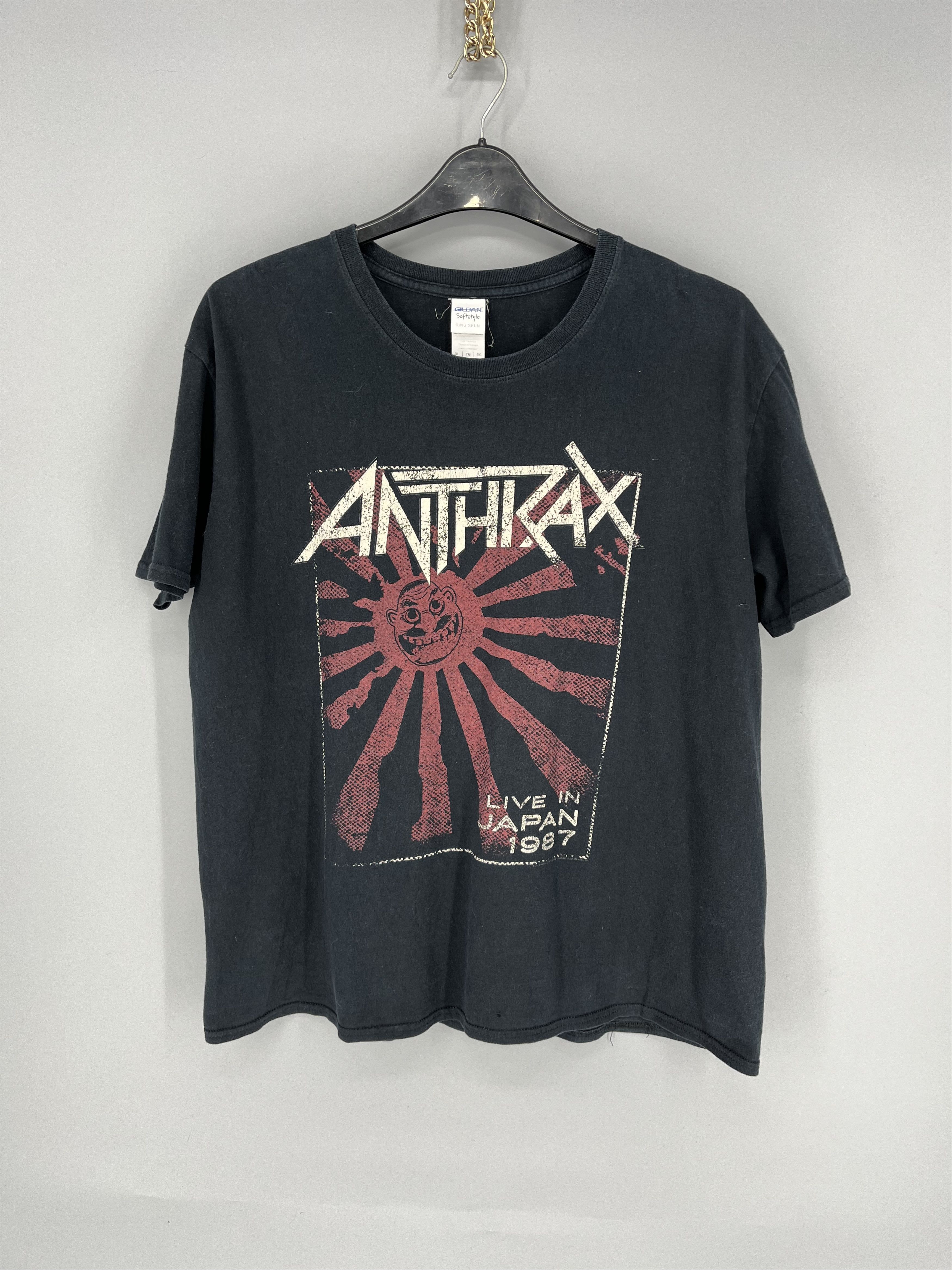 Band Tees Vintage Y2K Anthrax Horror Skulls Band Rock Streetwear Tee Size US M / EU 48-50 / 2 - 6 Thumbnail