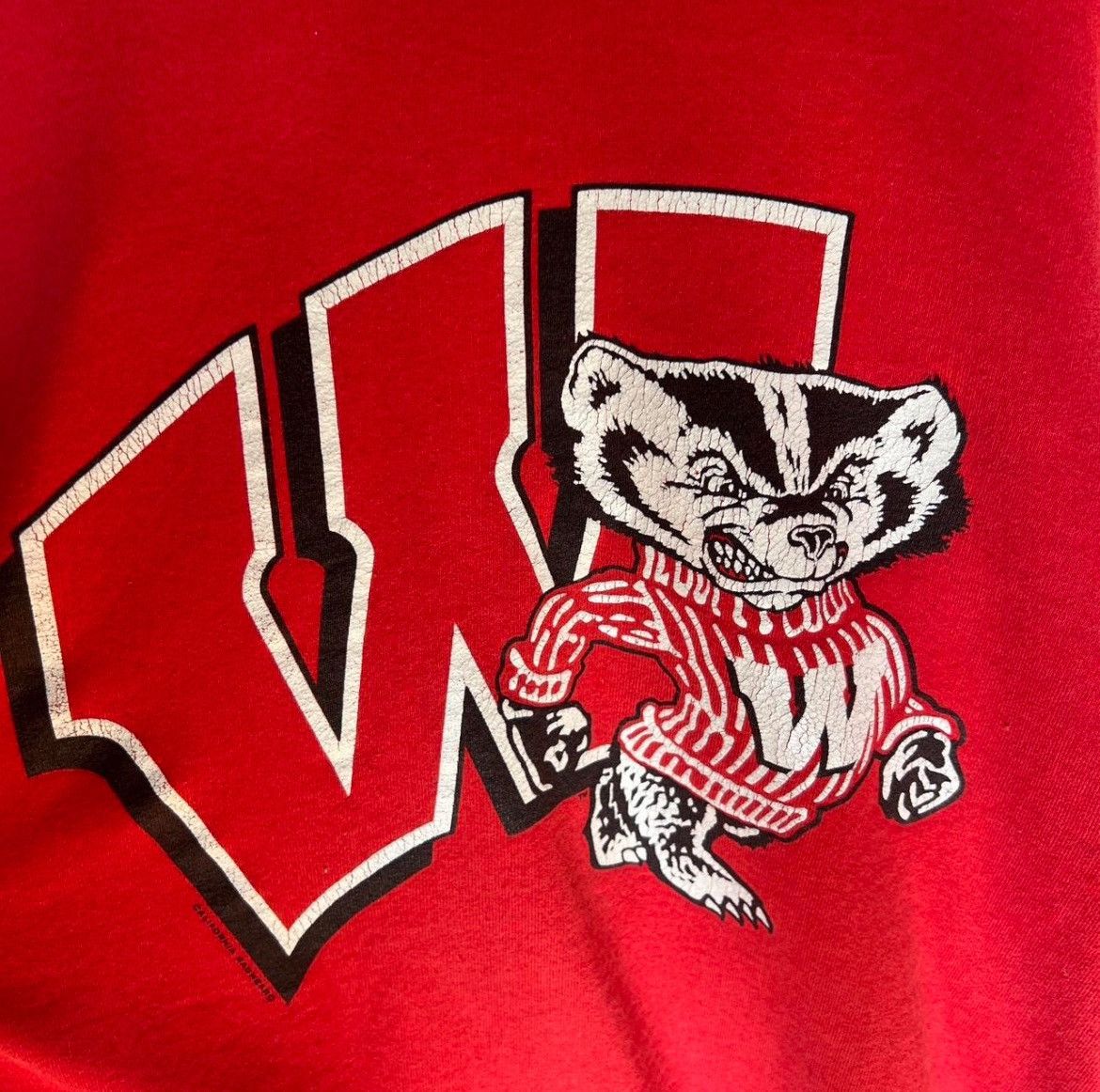 Vintage Vintage Wisconsin Badgers Sweatshirt Size US XXL / EU 58 / 5 - 1 Thumbnail
