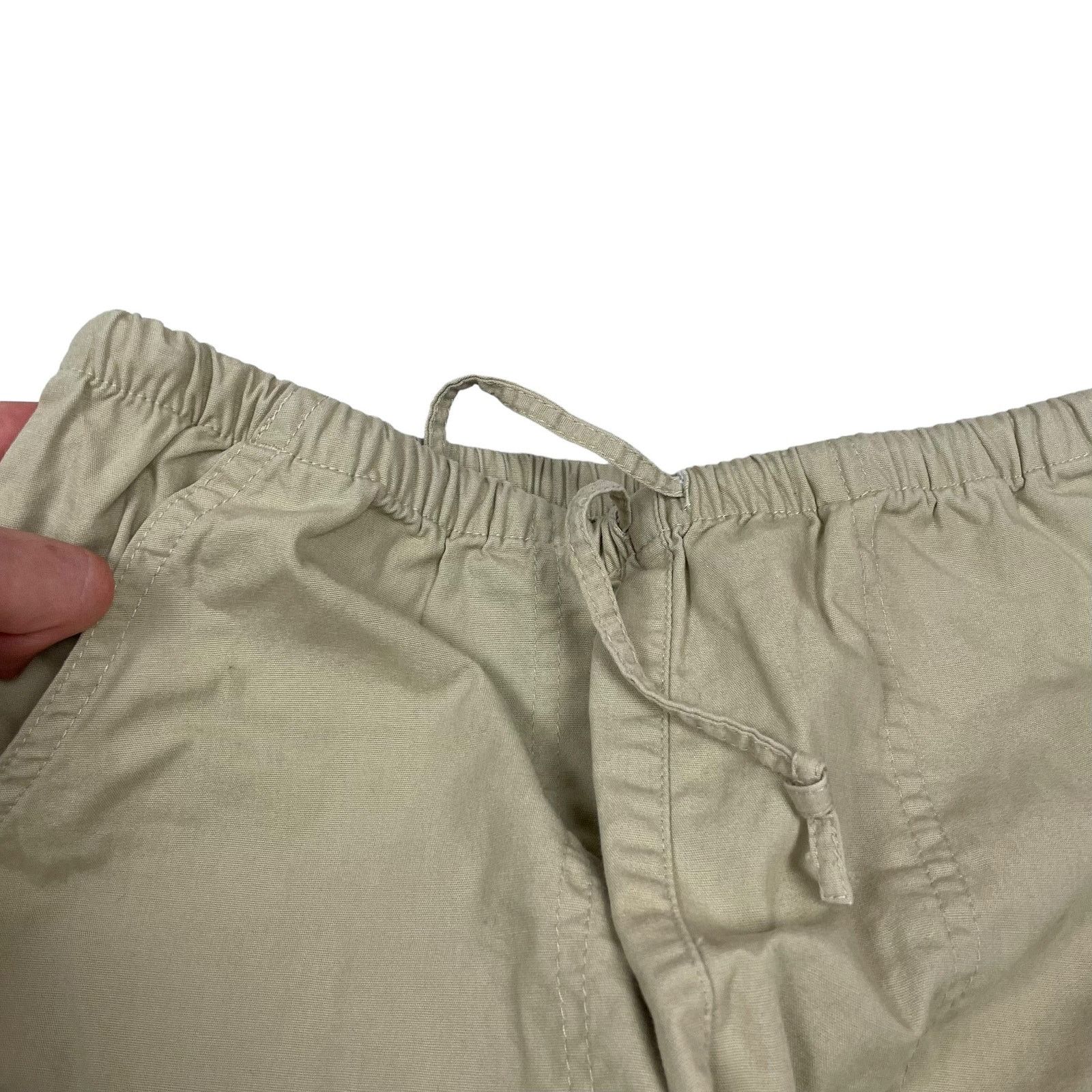 Nike × Vintage Nike Women's Beige Swoosh Straight Leg Cargo Pants Medium Size 30" / US 8 / IT 44 - 3 Thumbnail